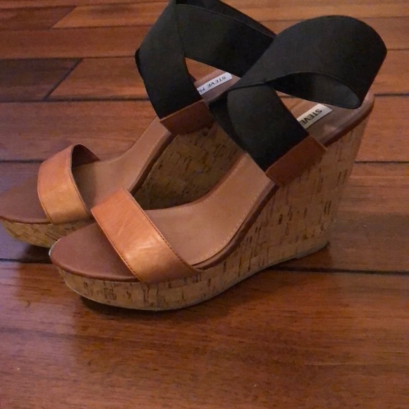 steve madden cork wedges